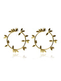 Botanical Leaf Vine Earrings