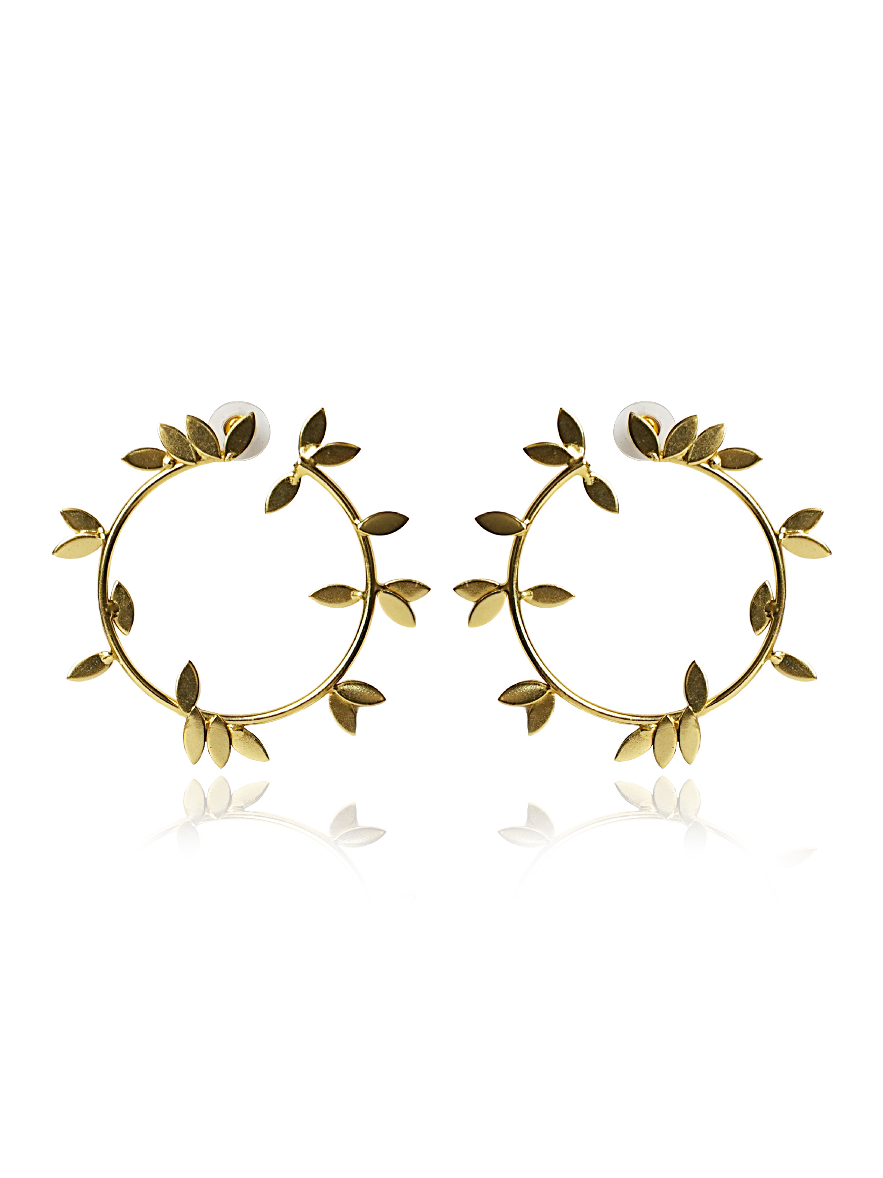 Botanical Leaf Vine Earrings
