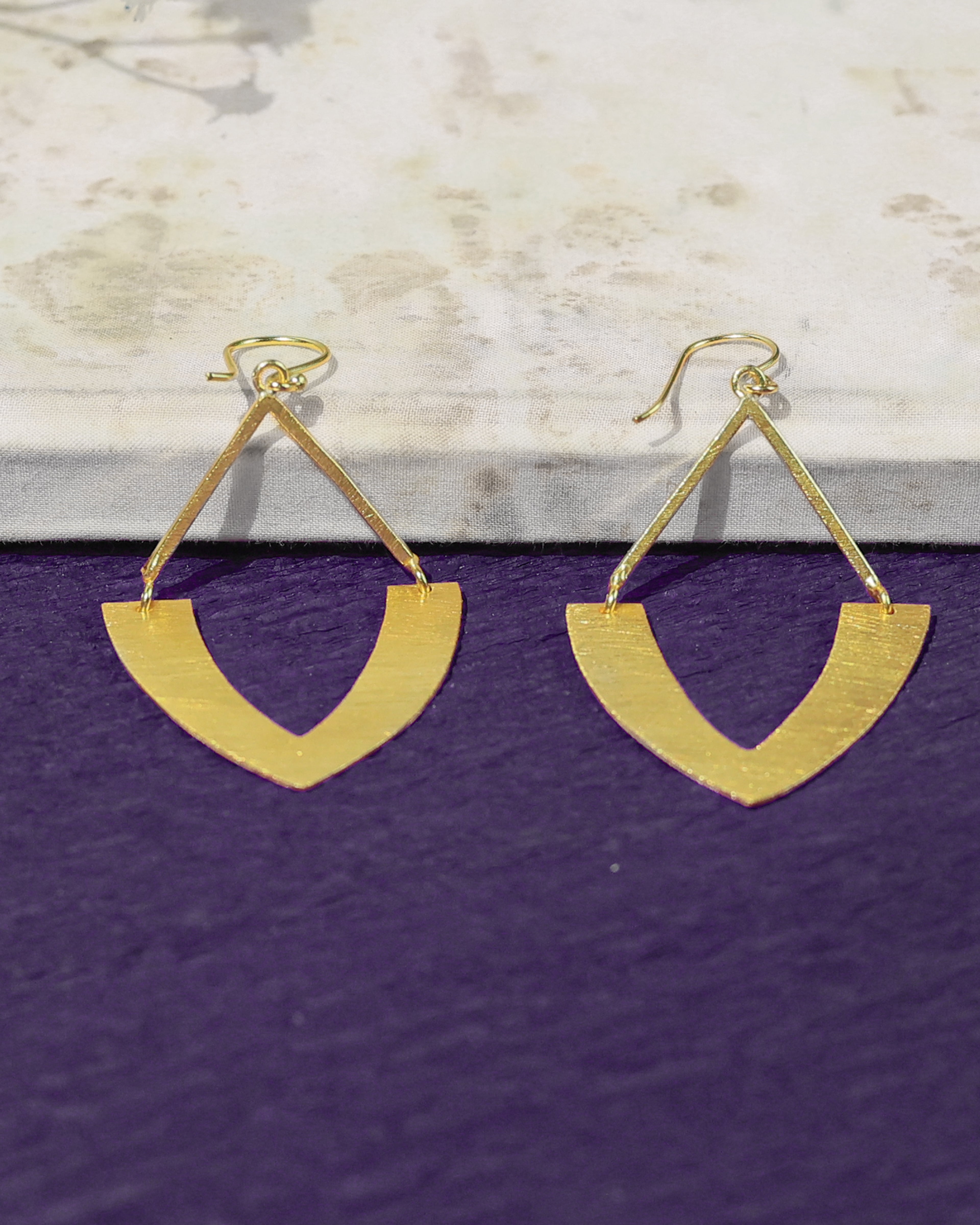 Statement Crescent Drop Earrings
