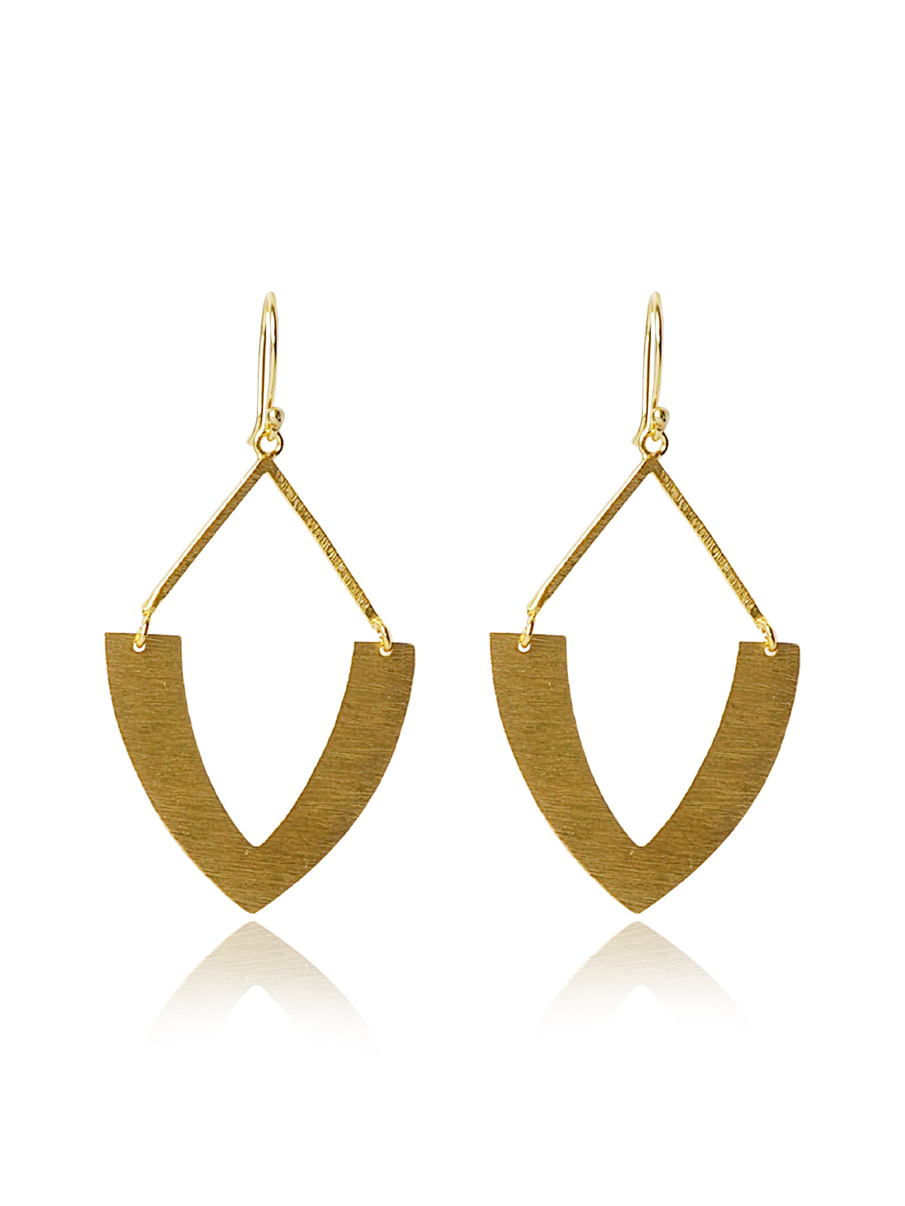 Statement Crescent Drop Earrings