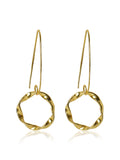 Linked Oval Drop Earrings