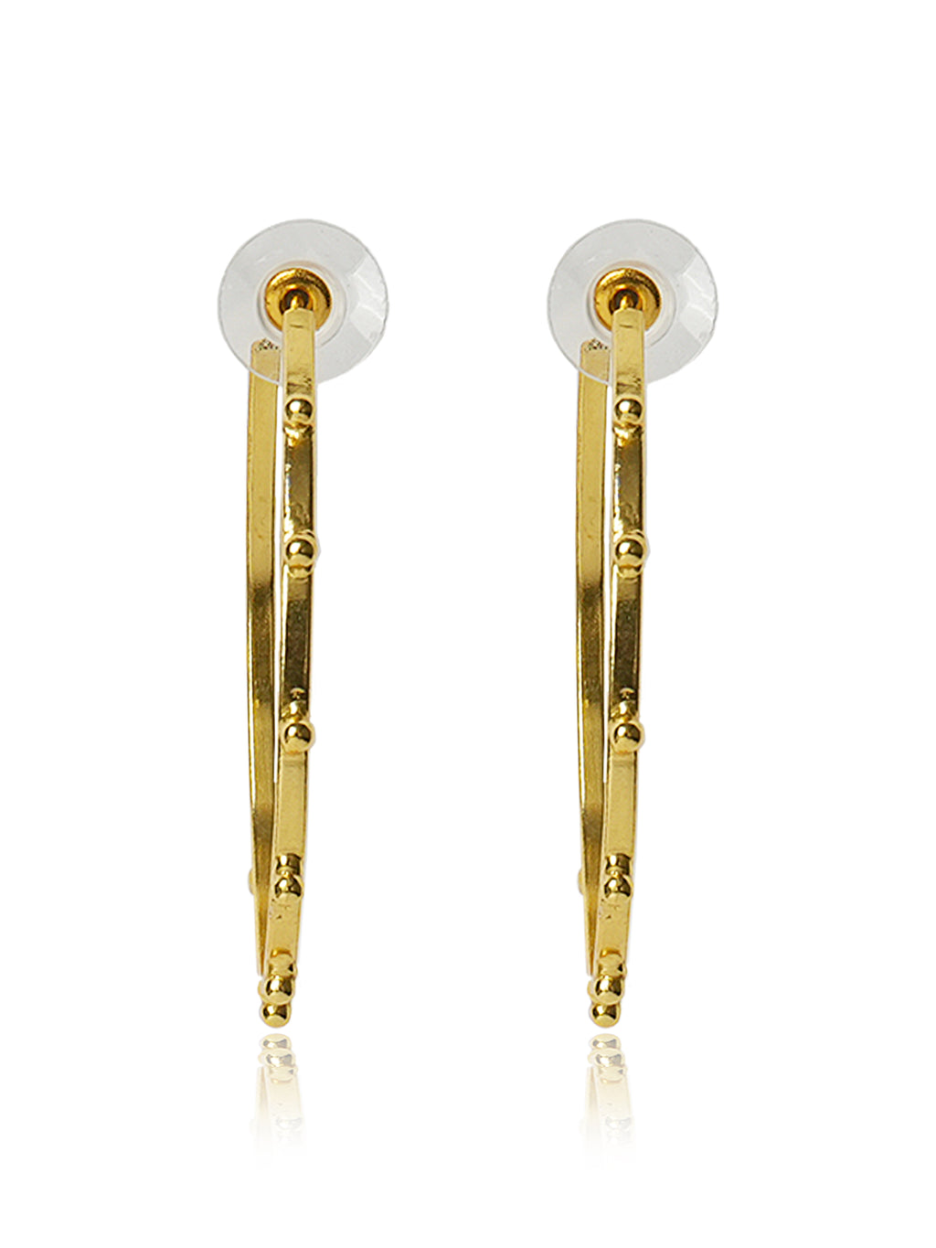Textured Spiked Hoop Earrings