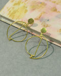Geometric Double Circle Drop Earrings