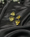Triple Heart Drop Earrings