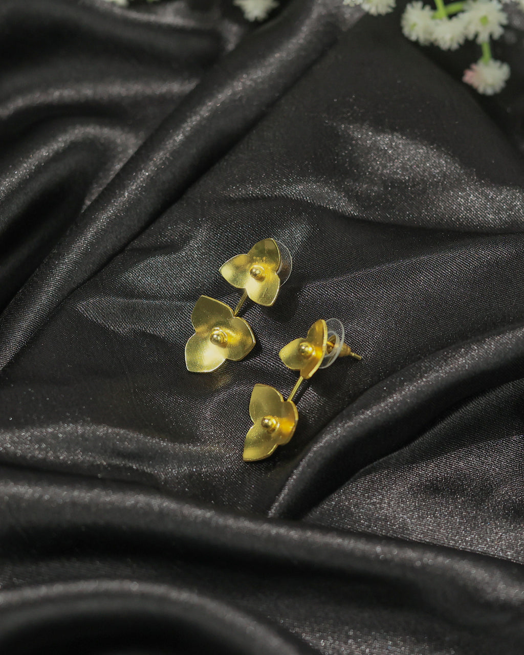 Triple Heart Drop Earrings