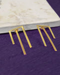 Minimalist Bar Drop Earrings