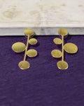 Modern Disc Cascade Earrings
