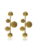 Modern Disc Cascade Earrings
