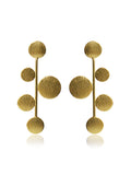 Modern Disc Cascade Earrings