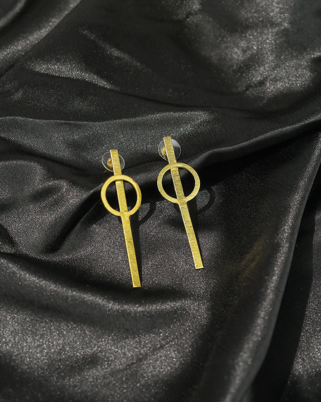 Circle Bar Drop Earrings