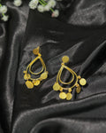 Teardrop Charm Hoop Earrings