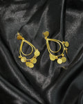 Teardrop Charm Hoop Earrings