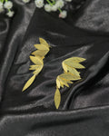 Double Leaf Drop Earrings