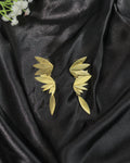 Double Leaf Drop Earrings