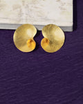 Hammered Round Stud Earrings