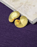 Hammered Round Stud Earrings
