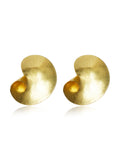 Hammered Round Stud Earrings