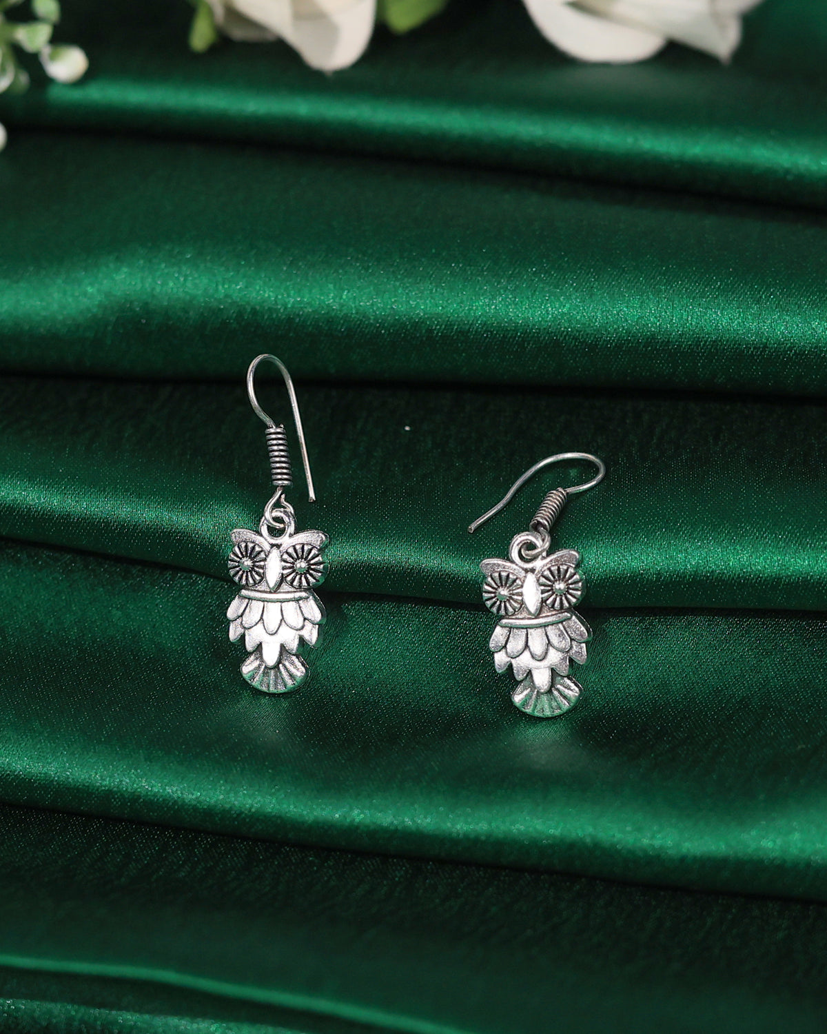 Owl Bloom Dangle Earrings