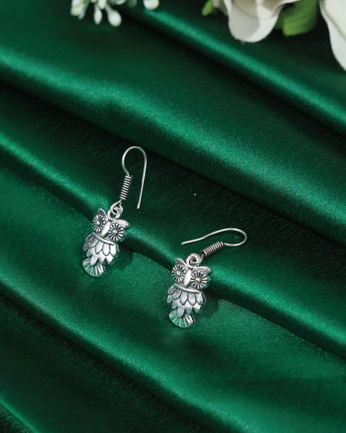 Owl Bloom Dangle Earrings