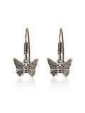 Open-Wing Butterfly Drop Earrings