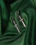 Sword Charm Drop Earrings