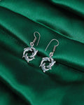 Interlocking Circle Drop Earrings