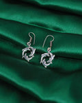 Interlocking Circle Drop Earrings