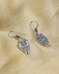 Ornate Owl Drop Earrings