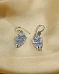 Ornate Owl Drop Earrings