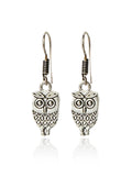 Ornate Owl Drop Earrings