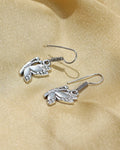 Vintage Bird Motif Drop Earrings