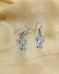 Vintage Bird Motif Drop Earrings