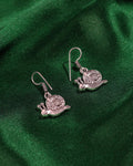 Oxidised Snail Drop Earrings