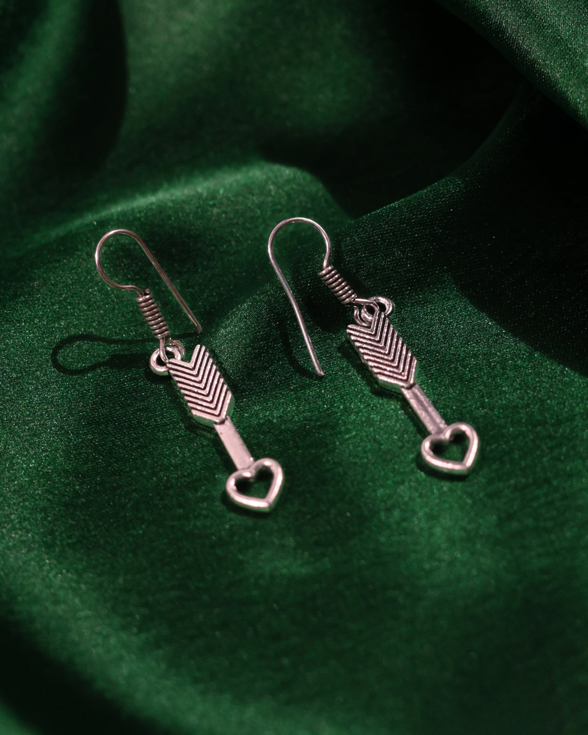 Heart Bar Drop Earrings