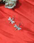 Detailed-Wing Butterfly Drop Earrings
