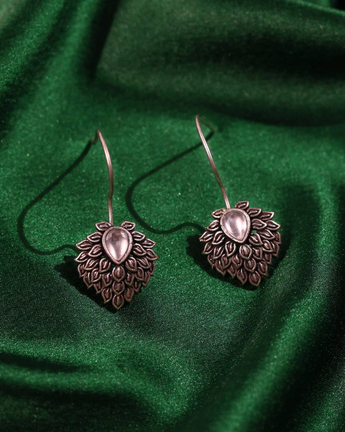 Floral Filigree Drop Earrings