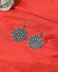 Floral Mandala Drop Earrings