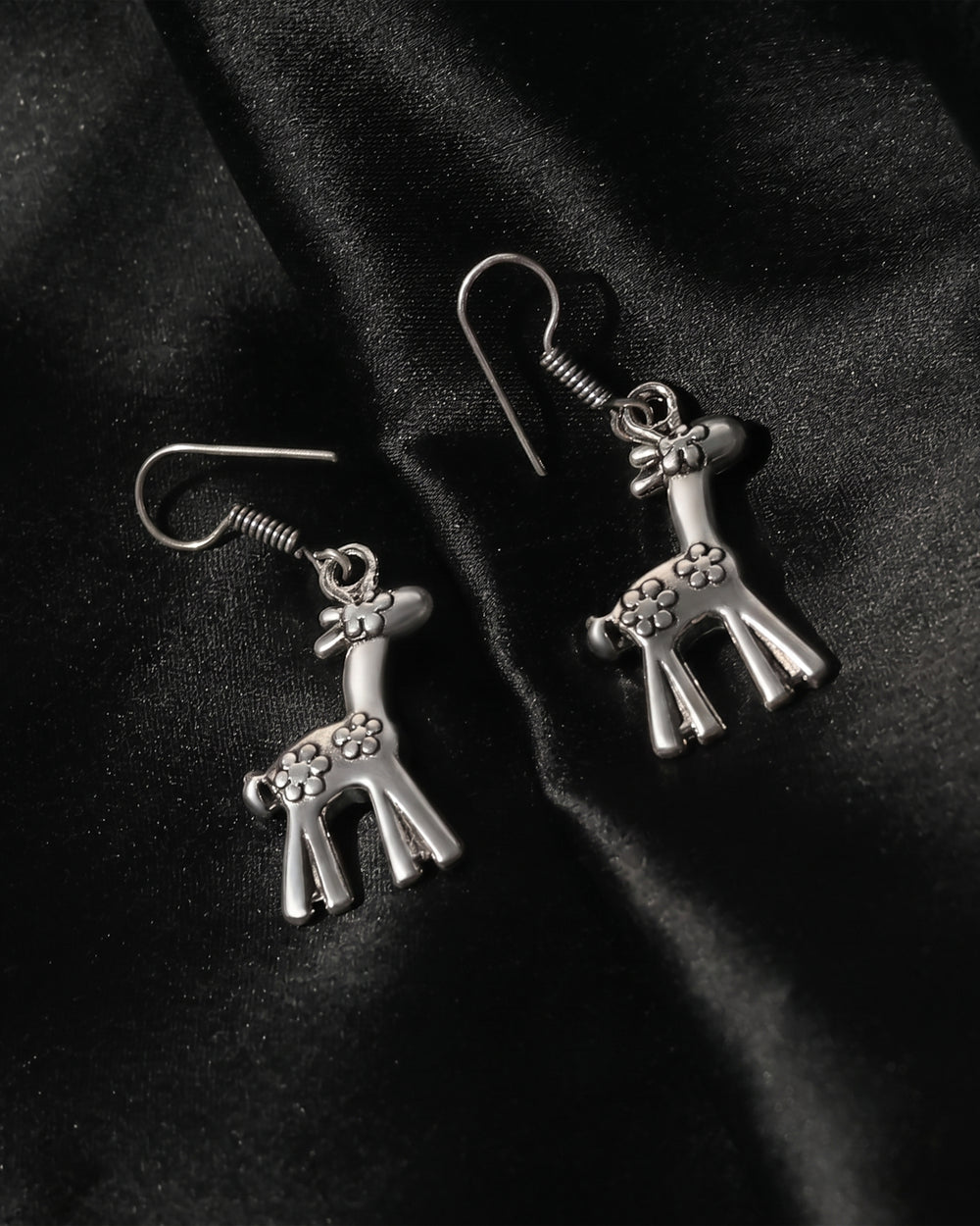 Giraffe Floral Drop Earrings