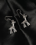 Giraffe Floral Drop Earrings