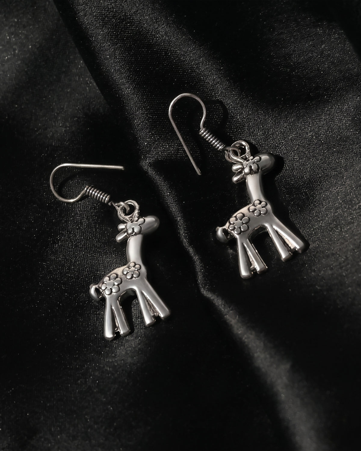 Giraffe Floral Drop Earrings
