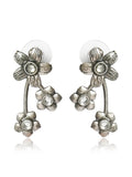 Floral Pearl Drop Earrings