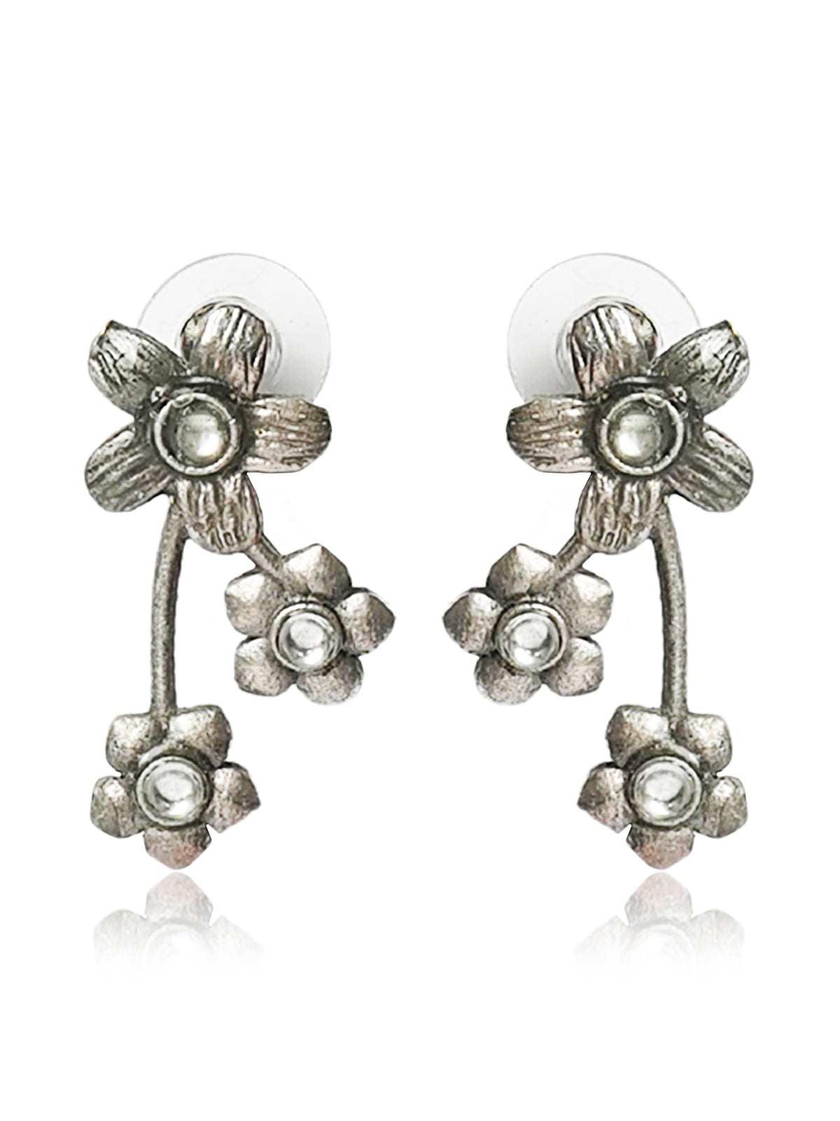 Floral Pearl Drop Earrings