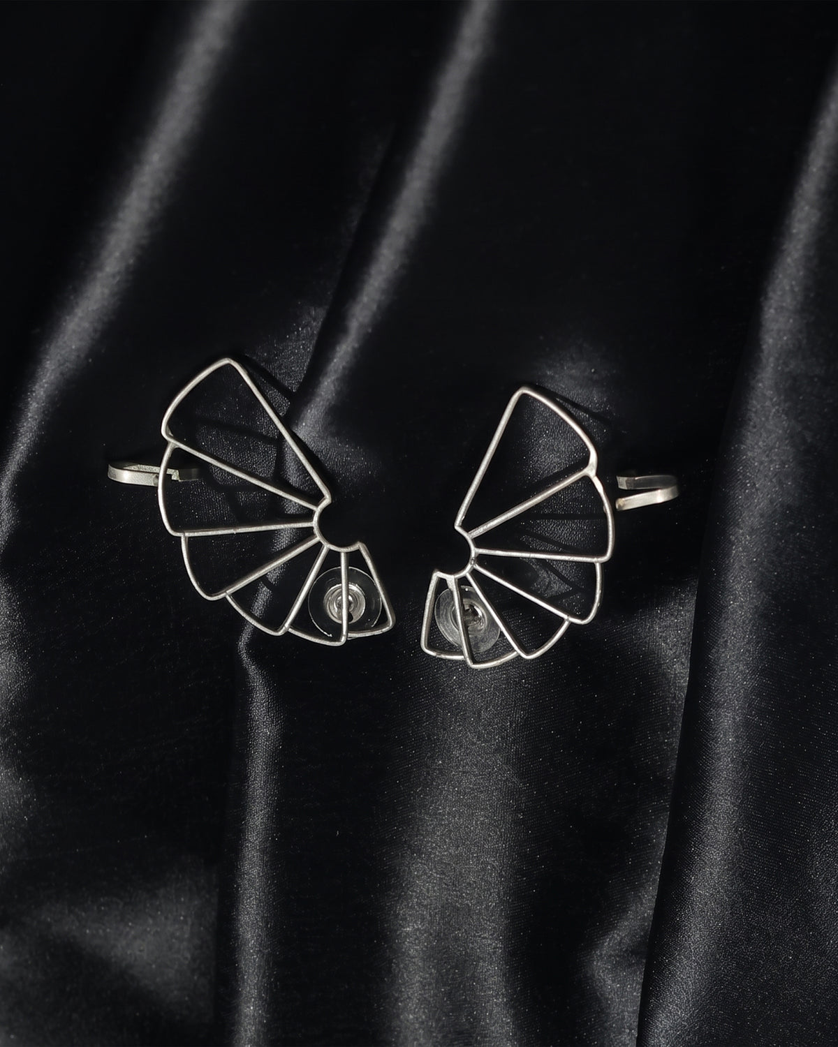 Fan Shape Statement Stud Earrings