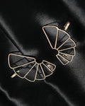 Fan Shape Statement Stud Earrings