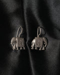 Geometric Temple Drop Earrings