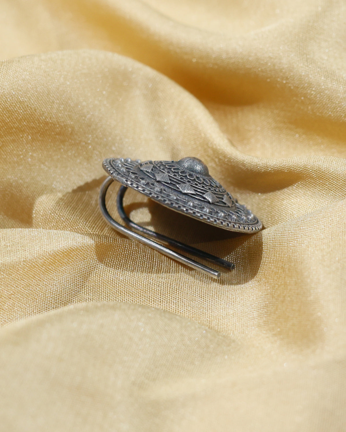 Ornate Medallion Statement Ear Cuff