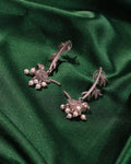 Peacock Floral Drop Earrings
