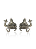Oxidised Camel Stud Earrings