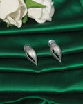 Oxidised Shell-Inspired Stud Earrings