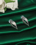 Oxidised Shell-Inspired Stud Earrings